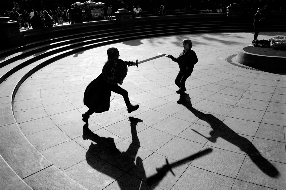 shadow fighting